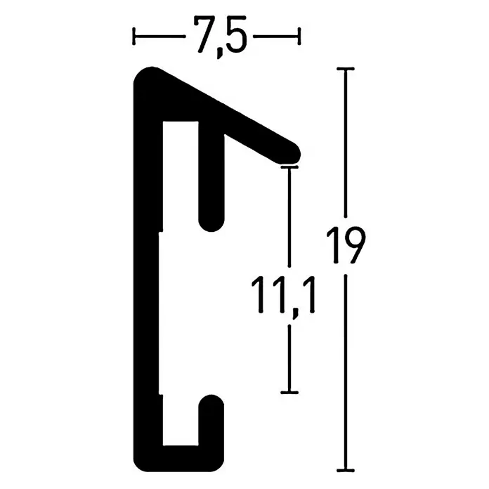 Nielsen Bilderrahmen Pixel - Tornadorot, 20 x 15 cm, Aluminium - Skizze
