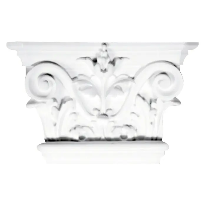 Wandelement Pilaster-Kopf HKP 15 D - 15 x 23 x 6 cm, Expandiertes Polystyrol (EPS) - Vorderansicht