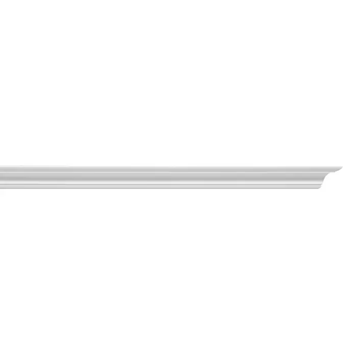 Zierprofil Modern C 30 - 200 x 2,2 x 2,2 cm, Extrudiertes Polystyrol (XPS) - Vorderansicht