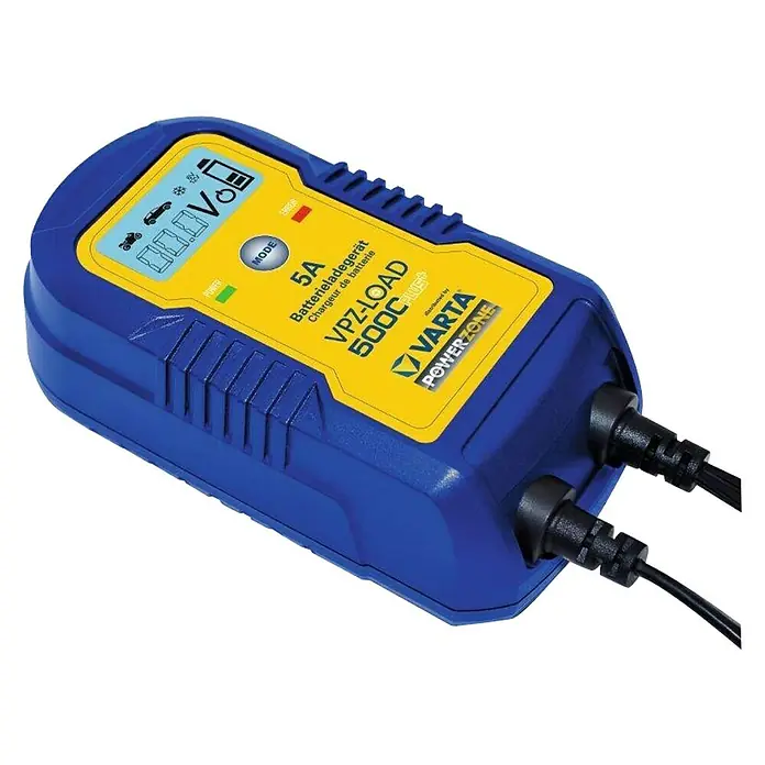 Varta Batterie-Ladegerät 5000 Plus - Geeignet für: AGM-/Gel-/Nass-/Blei-Säure-Batterien 6/12 V - Ansicht von oben