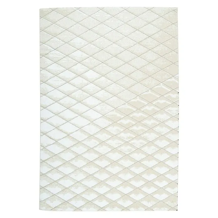 Kayoom Kurzflorteppich Broadway IV - Creme, 150 x 80 cm, 100 % Polypropylen - Ansicht von oben