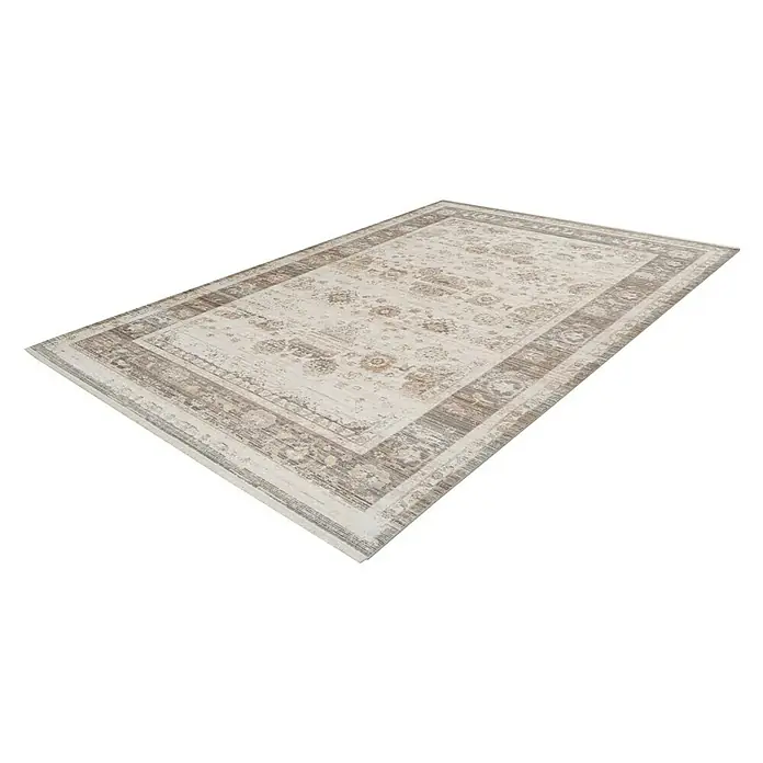 Kayoom Kurzflorteppich Baroque 1000 - Beige, 290 x 200 cm, 100 % Polyester - Rechte Seitenansicht