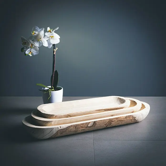 Holzschale Oval - L, Holz