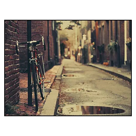 Cuadro de vidrio Bike and city