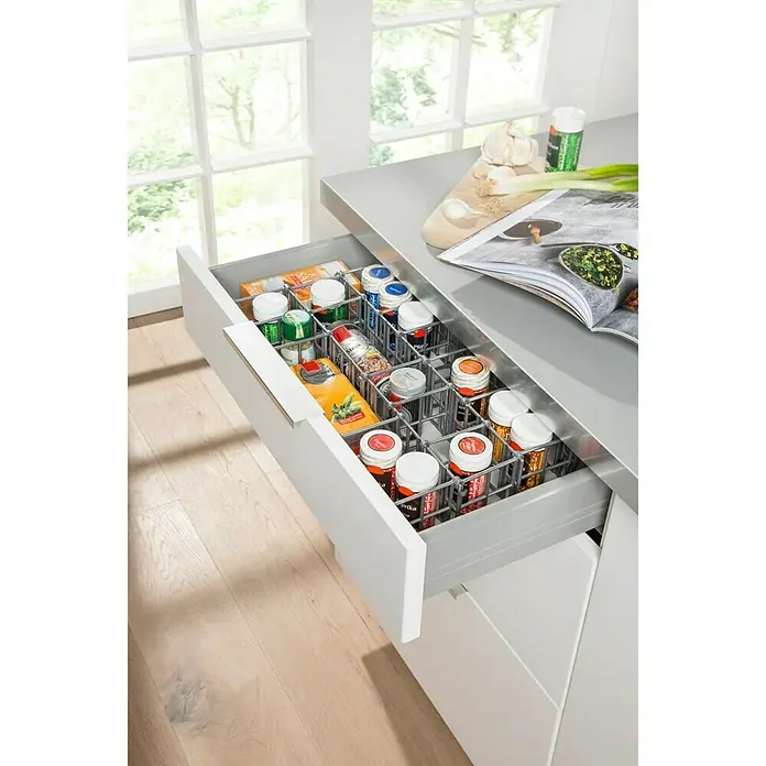 Ruco Schubladeneinsatz - L x B x H: 42 x 23 x 7,5 cm, Grau, Kunststoff - Anwendungsbeispiel