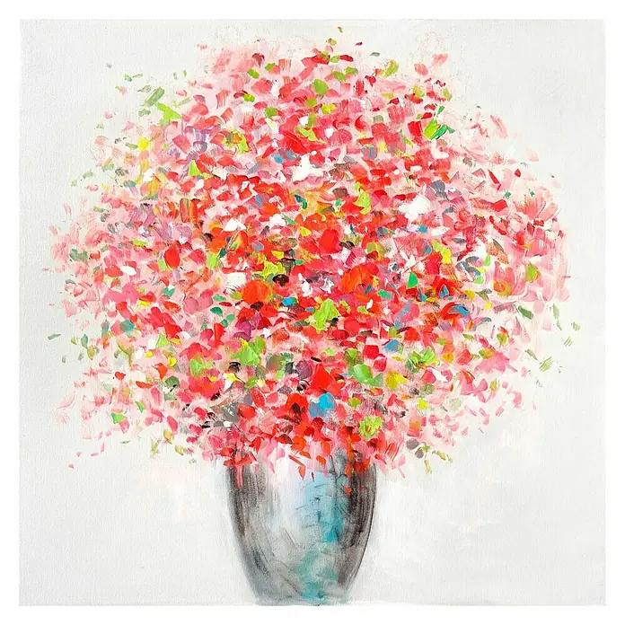 Cuadro pintado a mano - Jarrón, An x Al: 40 x 40 cm