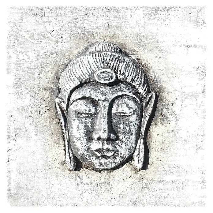 Cuadro con relieve Cara 1 - Face, An x Al: 40 x 40 cm
