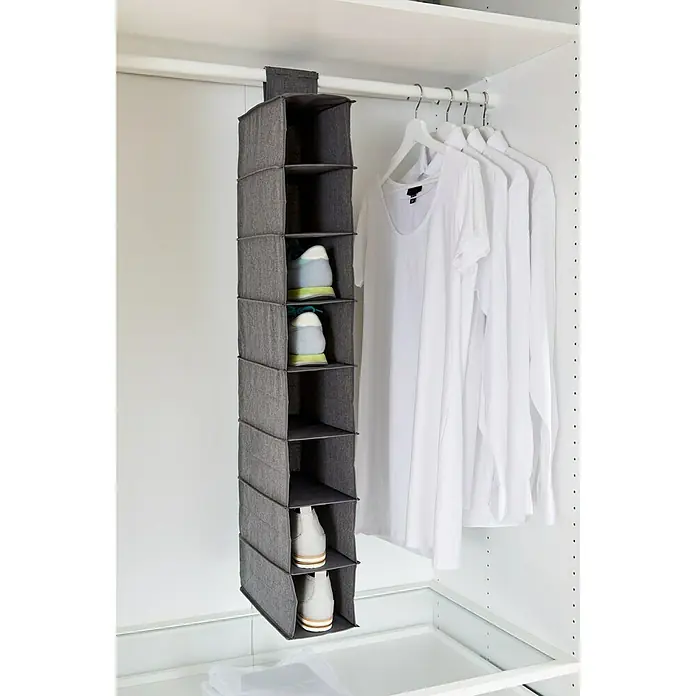 Hängeaufbewahrung - L x B x H: 30 x 15 x 100 cm, Anzahl Fächer: 8 Stk., Leinen, Geeignet für: Schuhe - Stimmungsaufnahme