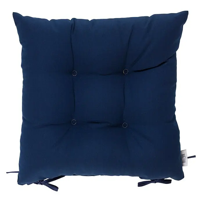 Cojín para silla Versalles - Azul navy, 40 x 40 cm, Acrílico