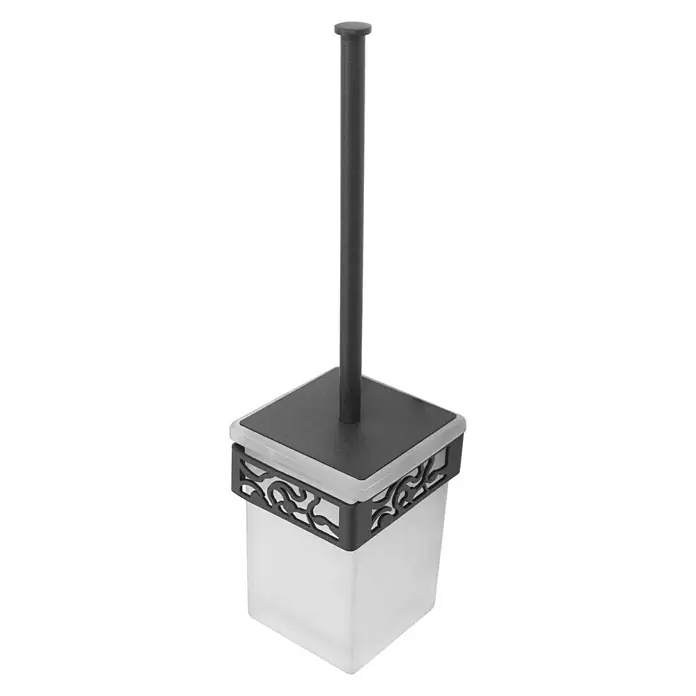 CM Baños Art Dèco Escobillero - Acero, Negro