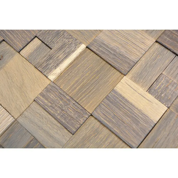 Zelfklevend mozaïek Wood SWM MC33N - 30 x 30 cm, Hout, Grijs - Close-up