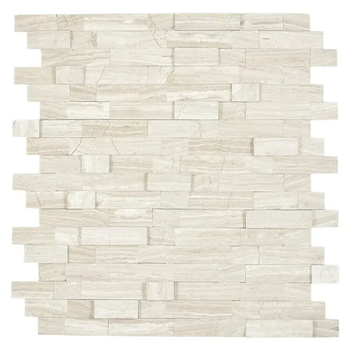 Selbstklebemosaik SAM 4NM02 - 30 x 27,5 cm, Naturstein, Beige - Vorderansicht