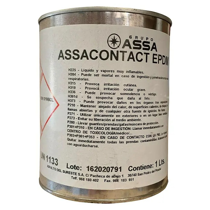 Grupo Assa Adhesivo de contacto Assacontact EPDM - 1 l, Listo para su uso