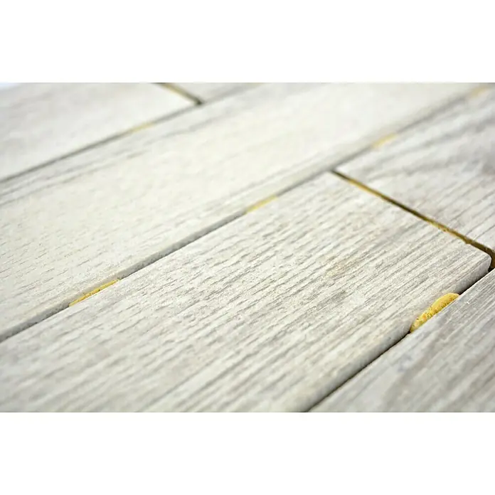 Mozaïektegel brick DOT verbinding Oak Chinchilla CDJ 07BR - 25,2 x 36,7 cm, Lichtgrijs, Mat - Close-up