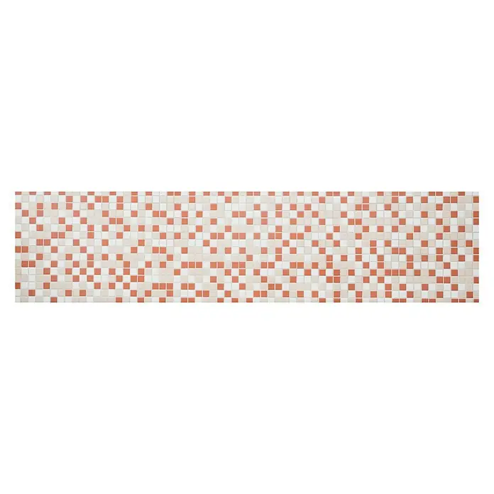 Mosaikfliese Quadrat Mix BM 600 - 33 x 30,2 cm, Braun/Weiß, Matt - Vorderansicht