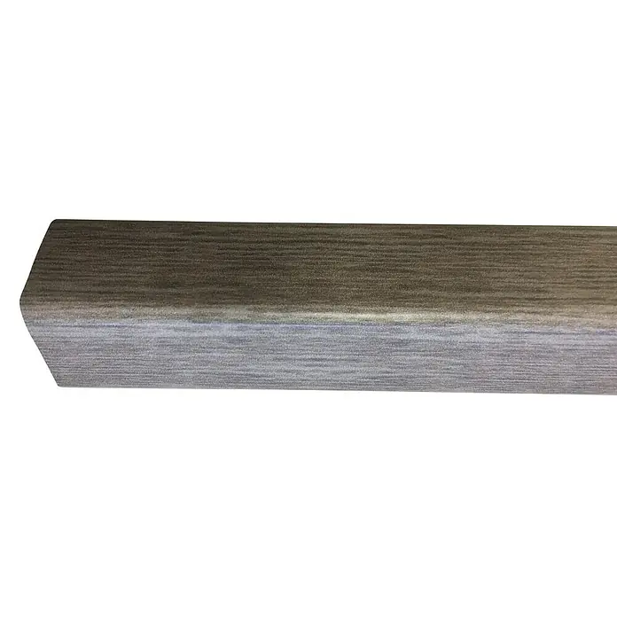 Rufete Perfil de esquina adhesivo MDF melamina Gris Vintage - 2,6 m x 30 mm x 30 mm