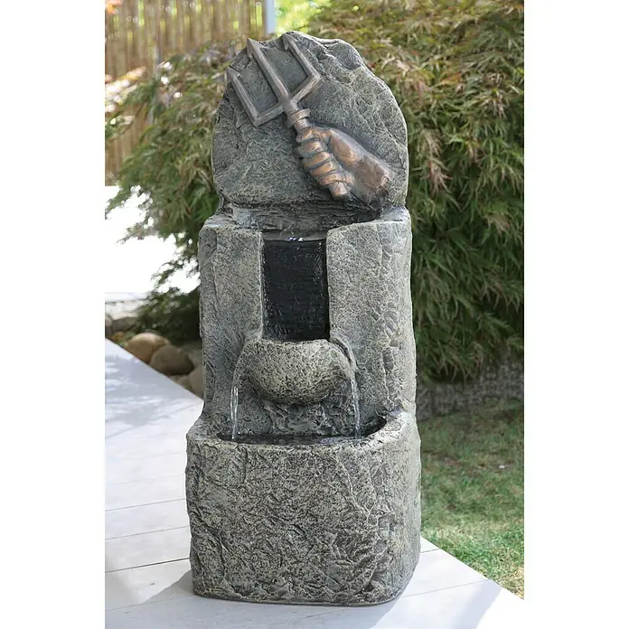Silex Kunststeinbrunnen Wassermann - 35 cm x 26 mm x 81 cm, 35 cm x 26 mm x 81 cm - Stimmungsaufnahme