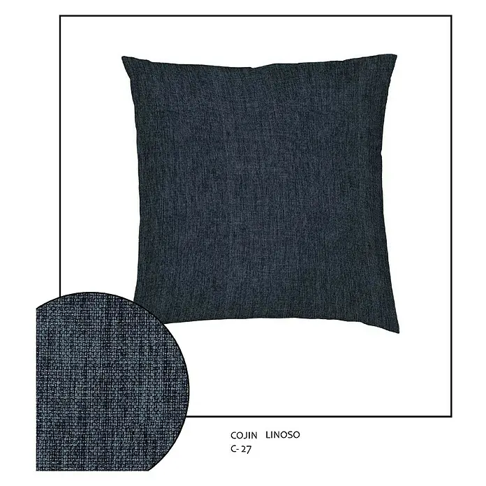 Cojín Linoso - Jean, 45 x 45 cm, 100% poliéster