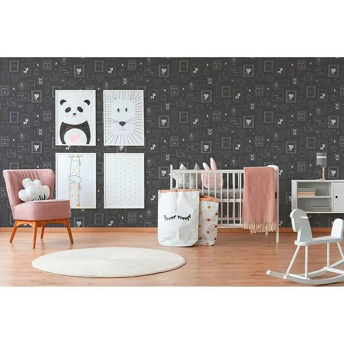 AS Creation Boys And Girls 6 Vliestapete - Schwarz, Motiv, 10,05 x 0,53 m - Stimmungsaufnahme