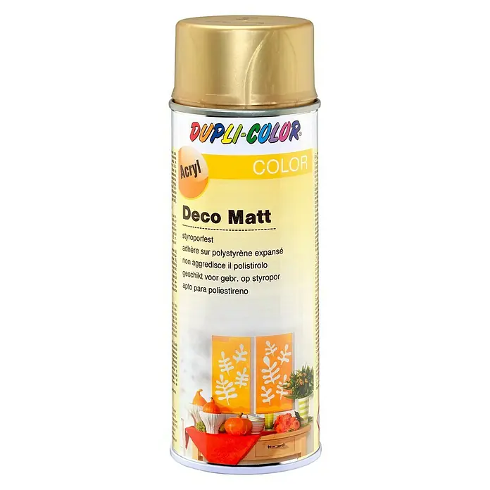 Dupli-Color Color Acryl-Lackspray Deco Matt - Gold, 400 ml, Matt