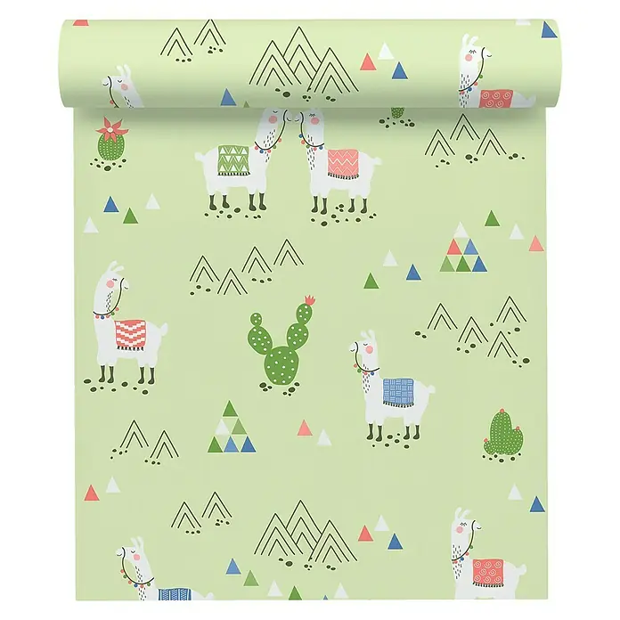 AS Creation Boys And Girls 6 Vliestapete Mexico - Grün, Motiv, 10,05 x 0,53 m - Vorderansicht