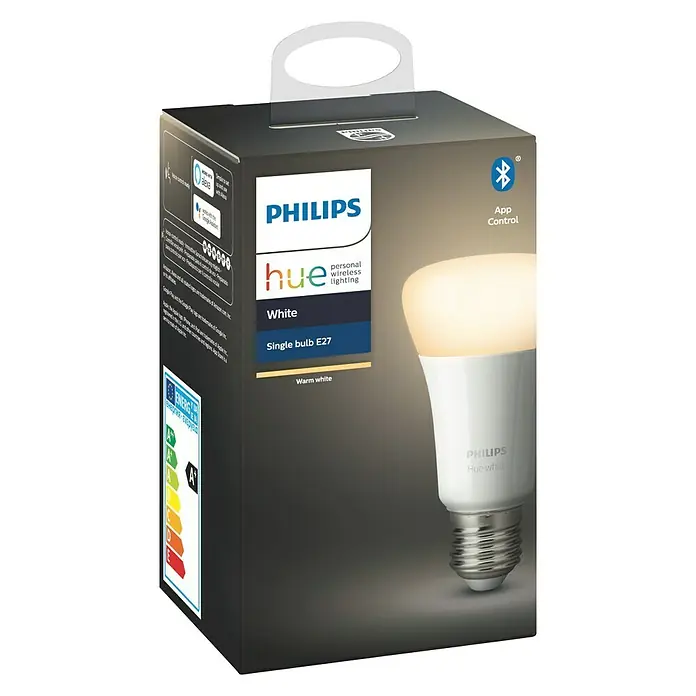 Philips Hue LED žarulja - E27, 9 W, Topla bijela, Može se prigušiti, 1 kom - Pogled sprijeda