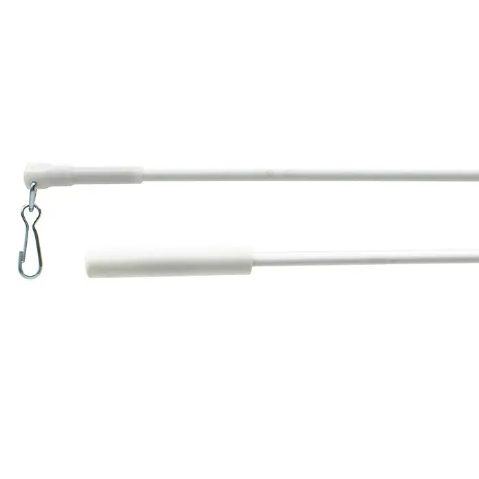Expo Ambiente Schleuderstab - Weiß, Länge: 120 cm, Material: Aluminium - Vorderansicht