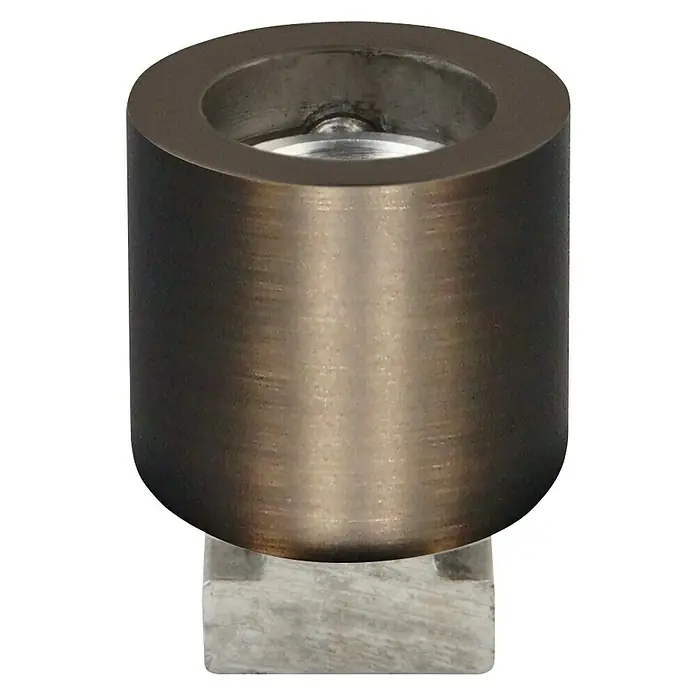 Expo Ambiente Deckenträger - Bronziert, Geeignet für: Ø 16, Ø 20, Ø 25, 18 x 18 mm Profile - Vorderansicht