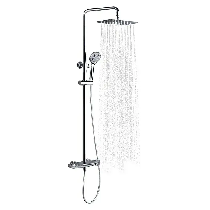 Imex Sistema de ducha Sidney - Con grifo termostático, Número de tipos de chorro: 1 ud., Cromo