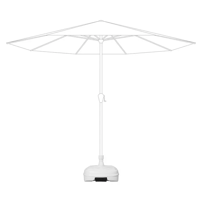 Doppler Schirmständer - 55 x 55 cm, Weiß - Anwendungsbeispiel