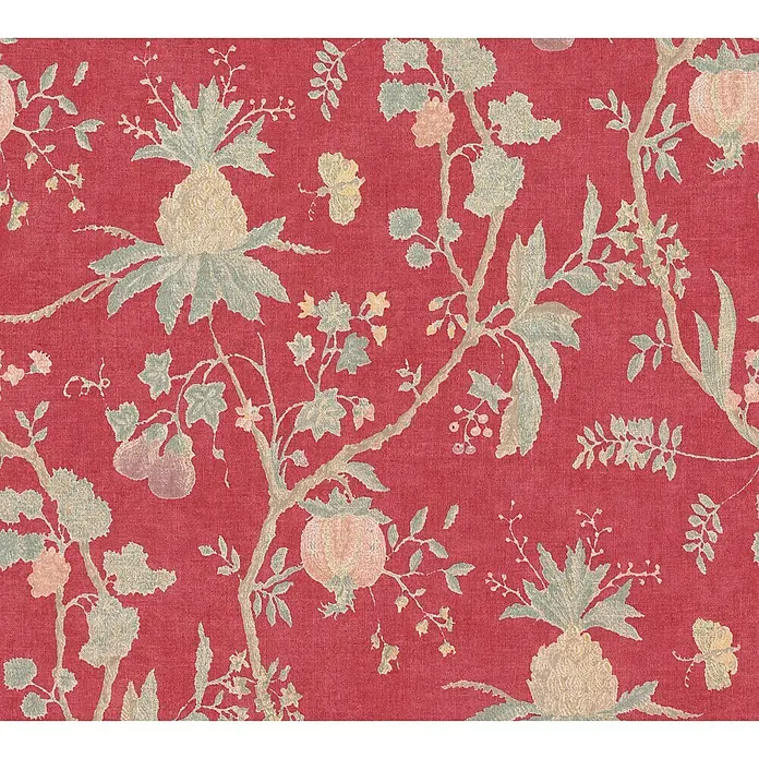 AS Creation Paradise Garden Vliestapete Früchteranke - Rot, Floral, 10,05 x 0,53 m - Detailaufnahme