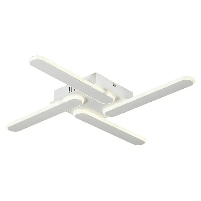 Plafón LED Raven - 40 W, L x An x Al: 60 x 60 x 5,5 cm, Blanco, Blanco neutro