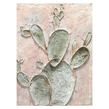 Cuadro pintado a mano Cactus vintage