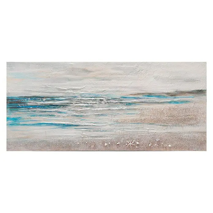 Cuadro pintado a mano Mar abstracto - Abstract sea, An x Al: 180 x 80 cm