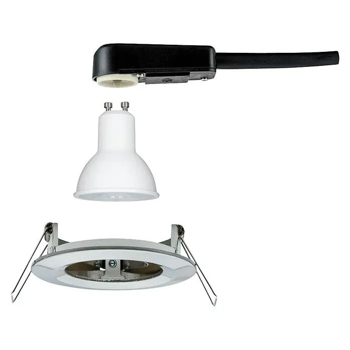 Paulmann LED-Einbauleuchte Nova - 6,5 W, Eisen gebürstet, Warmweiß, 1 Stk.