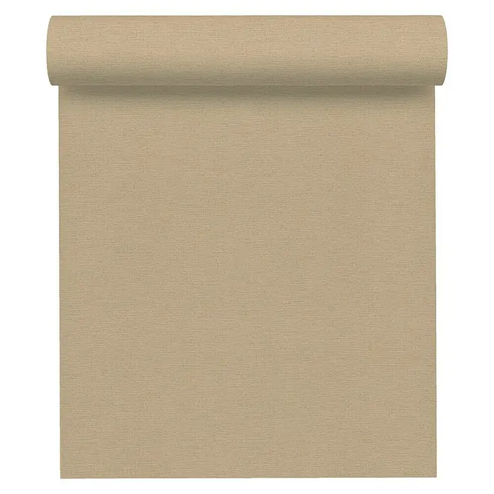 AS Creation Ethnic Origin Vliestapete I - Hellbraun, Uni, 10,05 x 0,53 m - Vorderansicht
