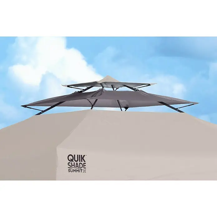 ShelterLogic Faltpavillon QUIK Shade Summit - L x B x H: 300 x 300 x 300 cm, Taupe - Detailaufnahme