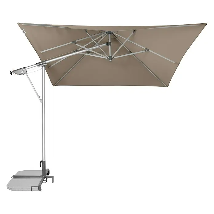 Doppler Sunline Pendelschirm - Greige, L x B: 298 x 225 cm - Ansicht von unten