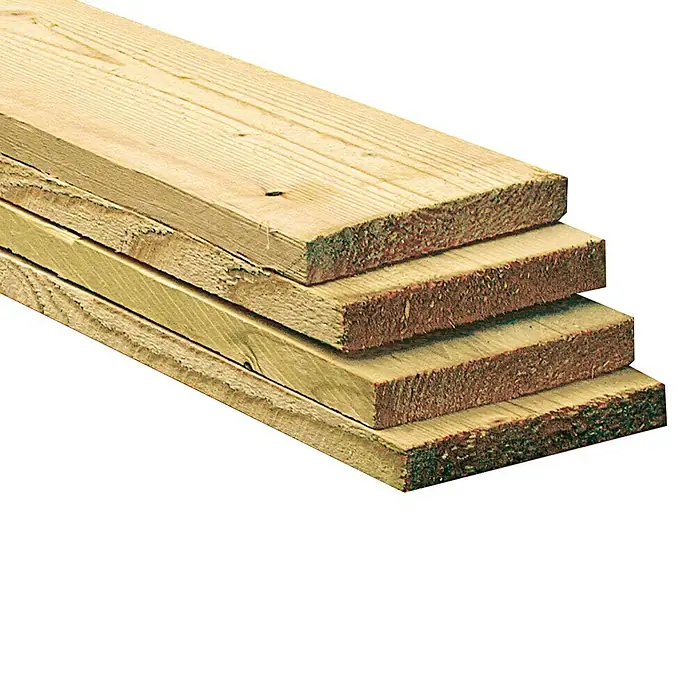 Pabst Pfosten - Fichte, L x B x S: 4 m x 240 mm x 38 mm, Unbehandelt, Sägerau