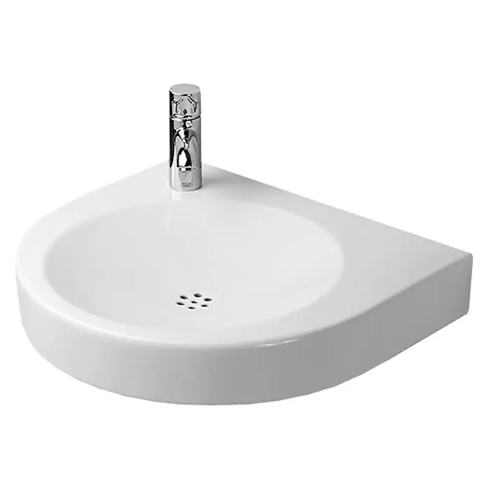 Duravit Architec Waschtisch Vital Med - 57,5 x 52 cm, Ohne Spezialglasur, Hahnloch: Ohne, Ohne Überlauf, Weiß - Vorderansicht