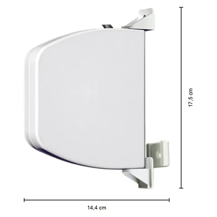 Schellenberg Aufschraubwickler Flexo - 140 x 25 x 165 mm, Geeignet für: Rollladen-Mini-Systeme, Weiß