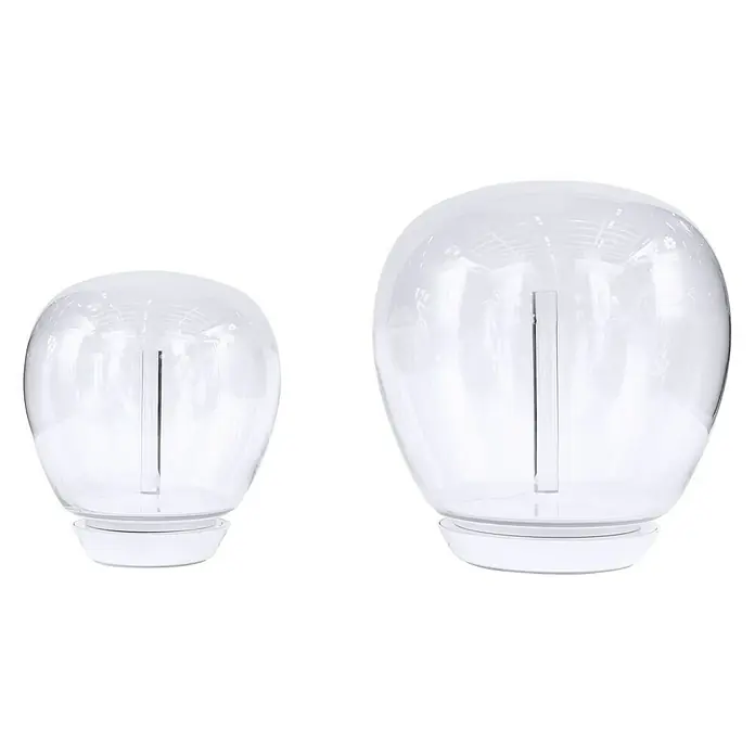 Artemide LED-Tischleuchte Empatia 26 - 20 W, Weiß, Transparent, Warmweiß, Höhe: 29 cm - Vorderansicht