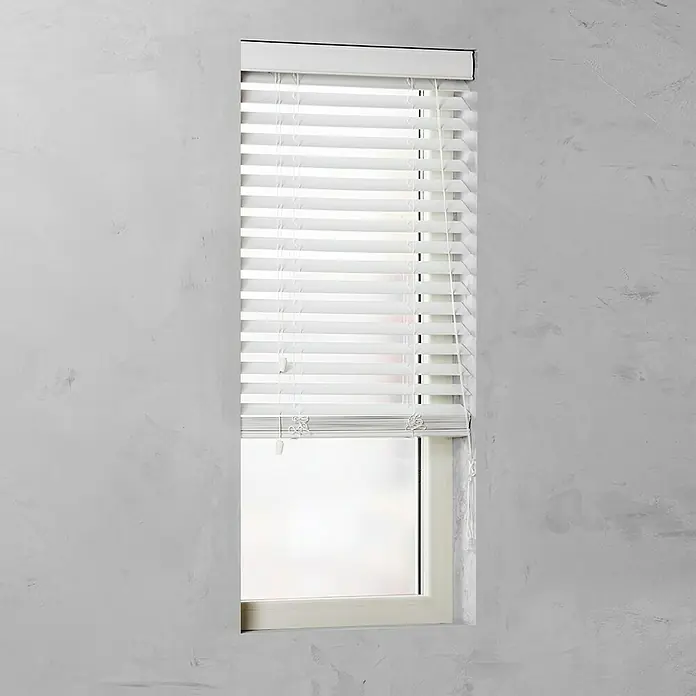 Jalousie - B x H: 120 x 175 cm, Weiß - Vorderansicht