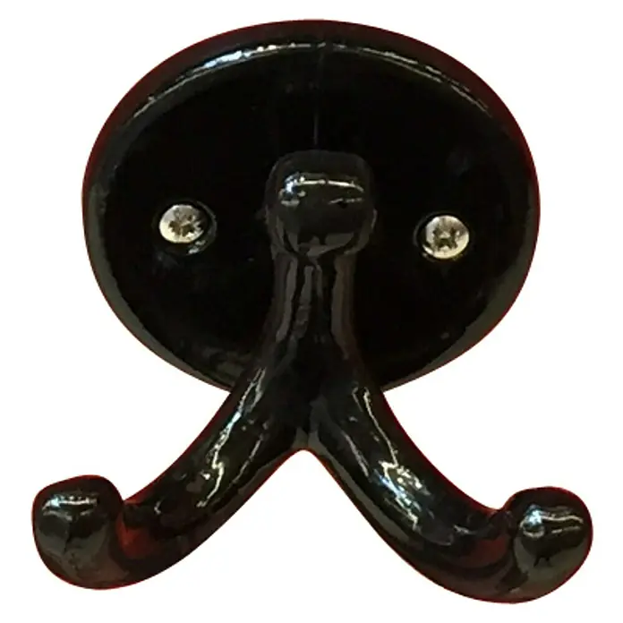 Häfele Garderobenhaken - Höhe: 70 mm, Schwarz - Vorderansicht