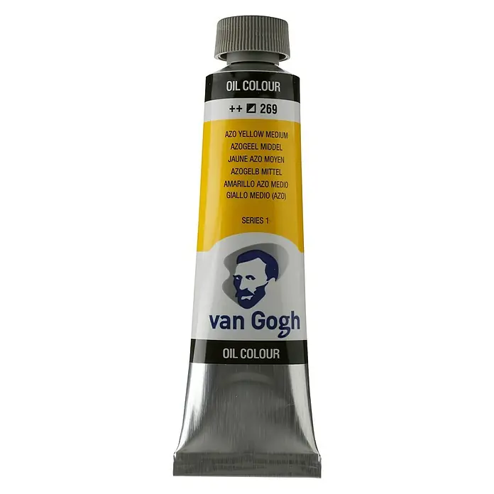 Talens Van Gogh Pintura al óleo - Amarillo azo medio, 40 ml, Tubo
