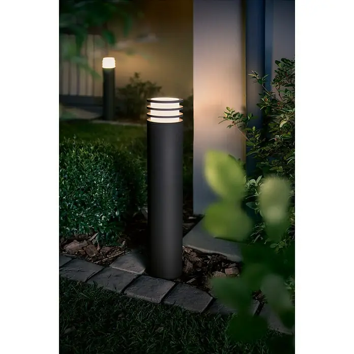 Philips Hue Baliza exterior LED Lucca - 1 luz, 9,5 W, Color de luz: Blanco cálido, IP44