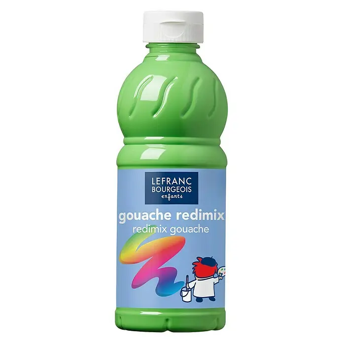 Lefranc & Bourgeois Gvaš Redimix - Svijetlozelene boje, 500 ml, Boca - Pogled sprijeda