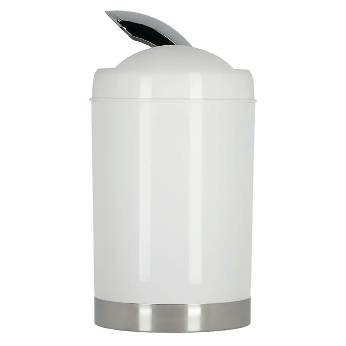 Venus Milano Kanta za otpad - 5 l, Bijele boje, Okrugli oblik, Plastika