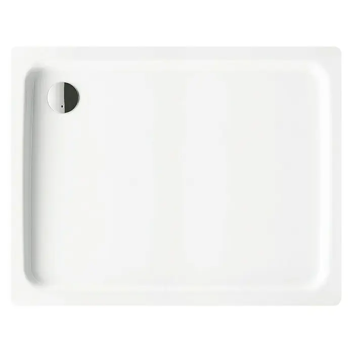 Kaldewei Duschwanne Duschplan 418-1 - L x B: 100 x 90 cm, Stahl, Weiß - Ansicht von oben