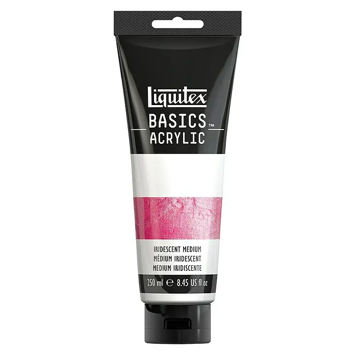 Liquitex Basics Irisierendes Medium - 250 ml, Transparent - Vorderansicht